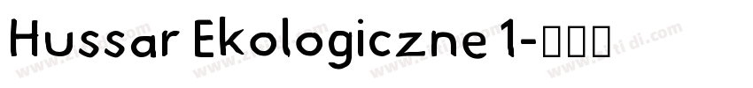 Hussar Ekologiczne 1字体转换